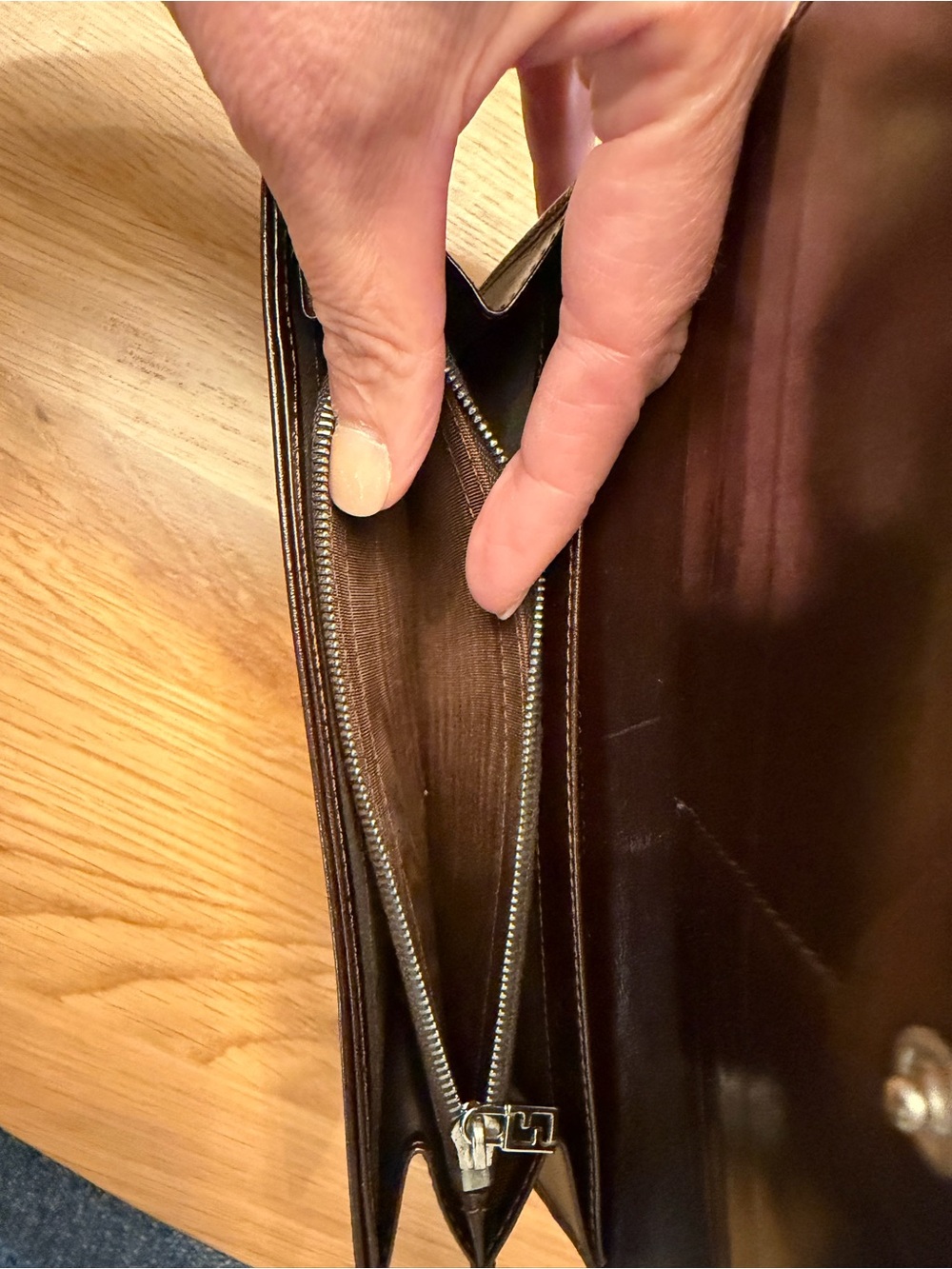 Fendi Brown Zucca FF Continental Wallet with Dark Trim - Picture 5 of 8